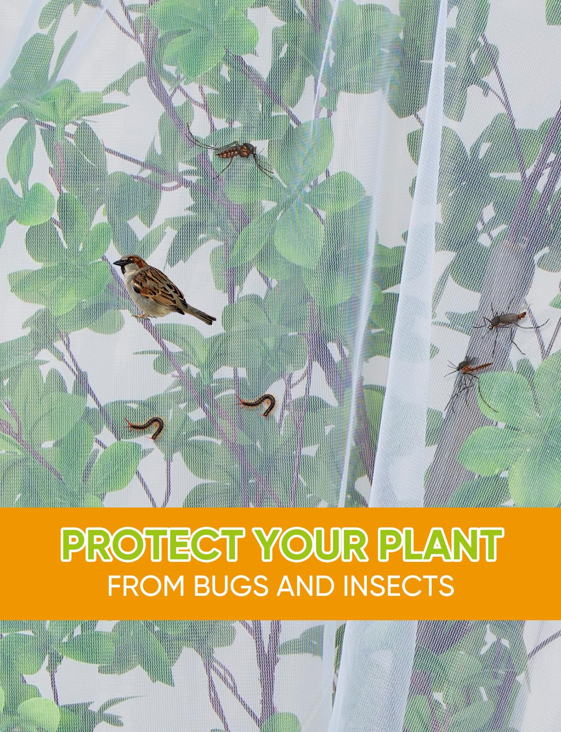 HKZ ample coverage with 32x32 inch panels for garden protection.