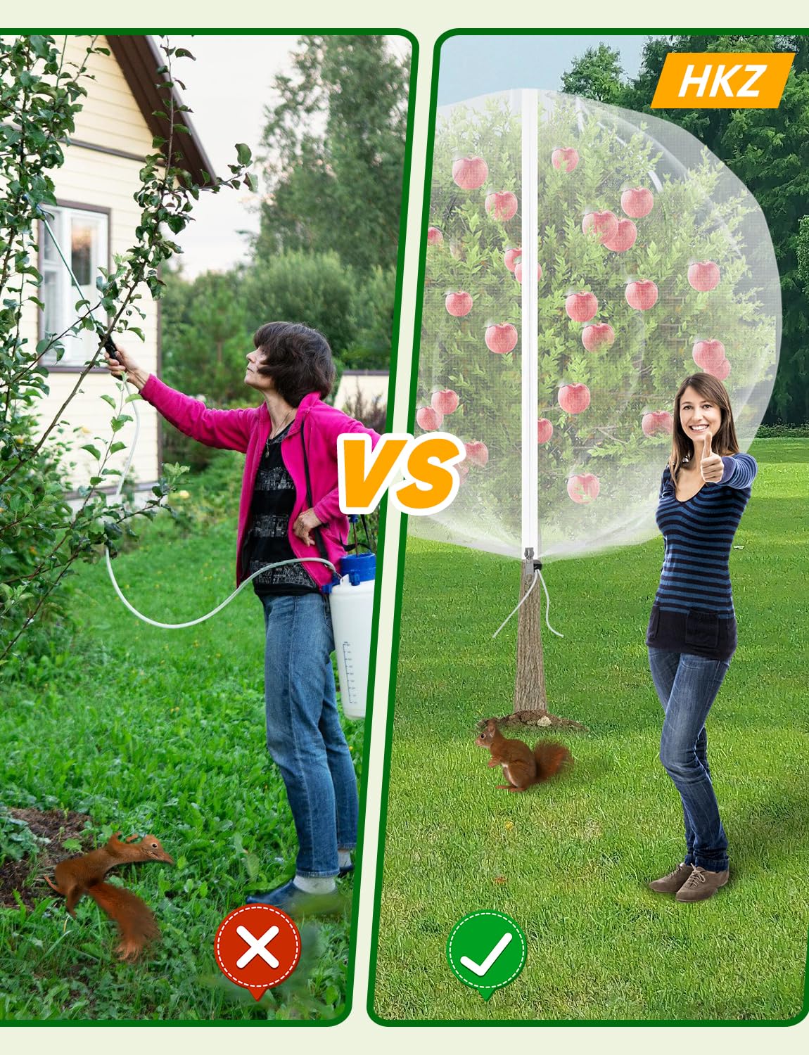HKZ ventilation-friendly netting lets light and air reach plants