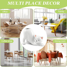 HKZTUY cat planter on office desk adds friendly, low-profile decor.