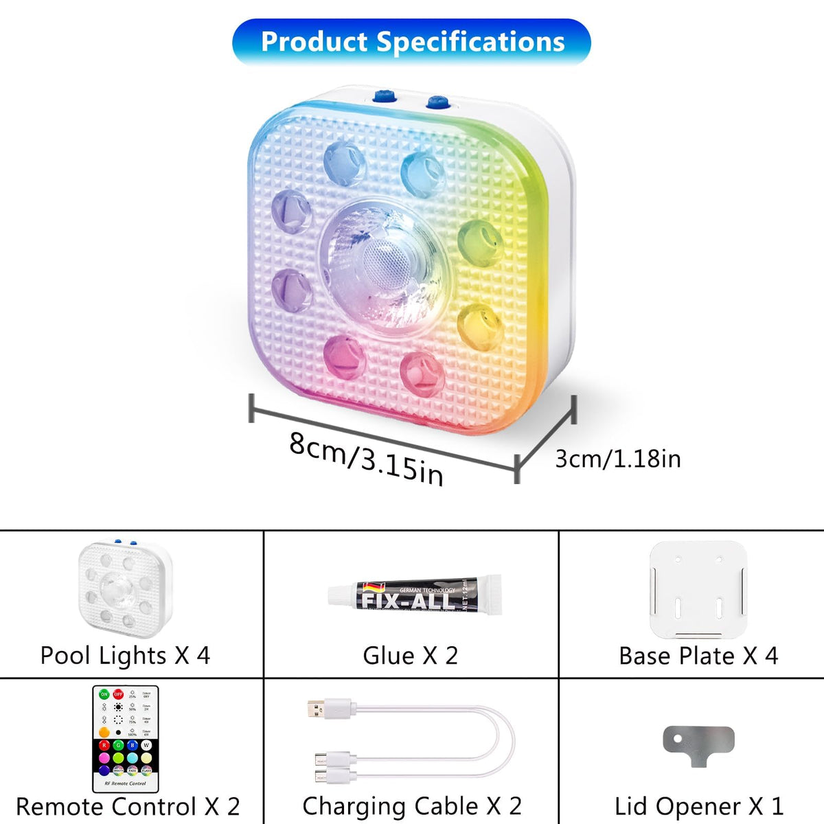 HL in-ground pool lighting creates even ambient brightness.