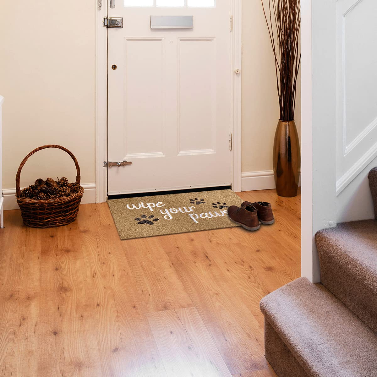 HLFMVWE easy-clean mat; rinse or vacuum to remove debris.