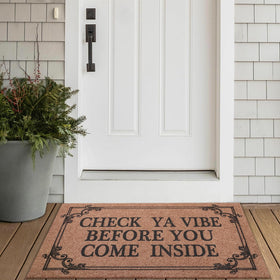 HLFMVWE 0.3 inch low-profile mat fits under doors.