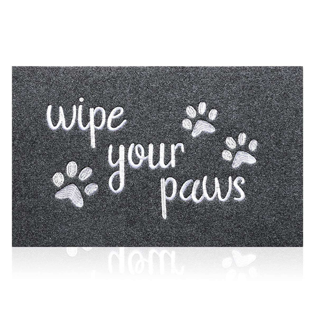 HLFMVWE welcome door mat front entry with durable surface captures dirt and wipes paws.