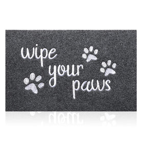 HLFMVWE welcome door mat front entry with durable surface captures dirt and wipes paws.