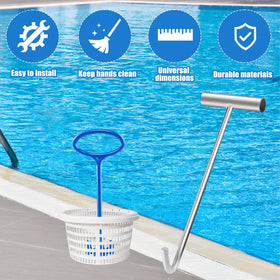 Hlimior blue pool accessory for versatile cleaning support