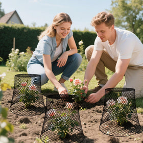 Hlimior cloche covers fit strawberries and seedlings in pots and garden beds.
