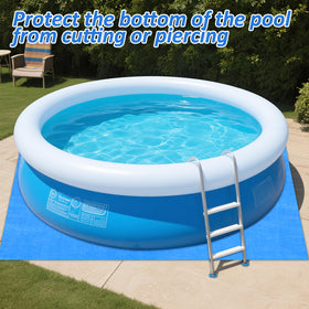 Heavy-duty polyethylene ground cloth by Hlimior guards against wear and tears.