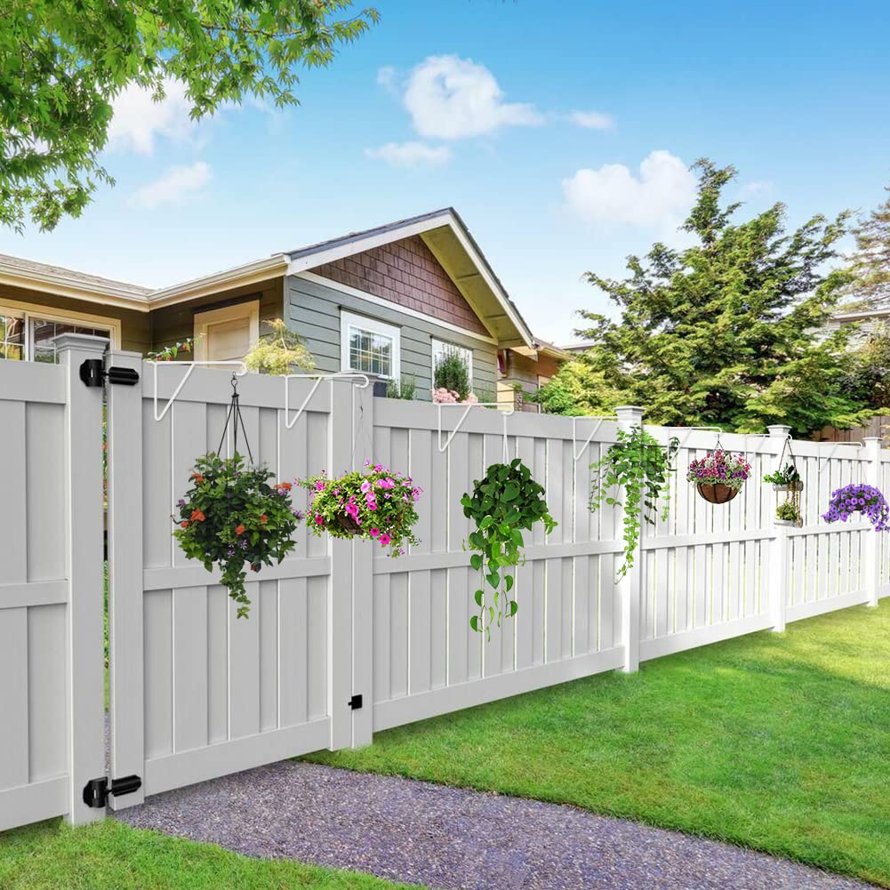 Hlimior sturdy steel fence hook design for durable outdoor décor.