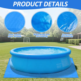 Hlimior under-pool protective pad keeps the pool bottom clean from rocks.