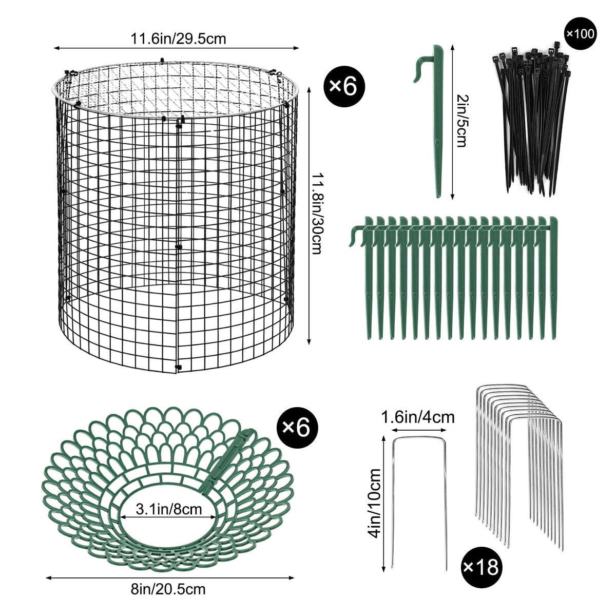 Hlimior wire mesh panels close-up showing breathable protection for garden plants