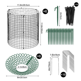 Hlimior wire mesh panels close-up showing breathable protection for garden plants