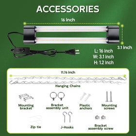 Hlite suitable for shelves, greenhouses, and indoor herb gardens.