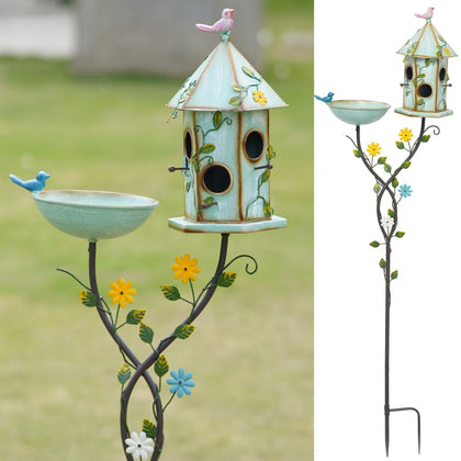 HLQMFHT 56-inch H bird bath pole—tall garden focal point that attracts birds.