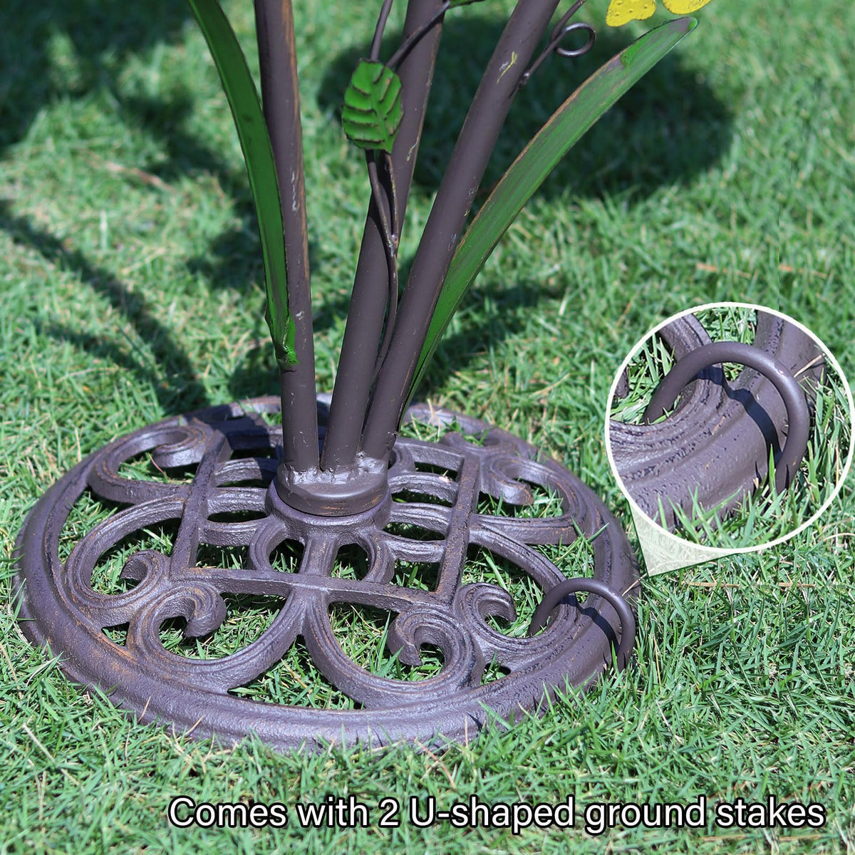 HLQMFHT birdbath-water-and-feeder-trays support drinking, bathing, and snacking birds.