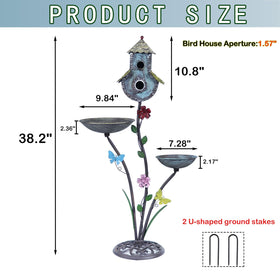 HLQMFHT birdhouse entry hole design invites birds with easy access.