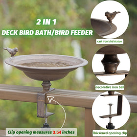 HLQMFHT removable steel clamp ensures secure, adjustable deck mounting