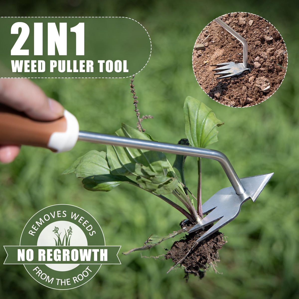 HLWDFLZ crack weeder clears cracks and loosens soil for faster planting