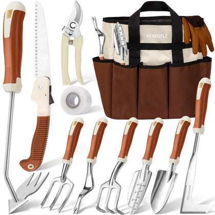 HLWDFLZ garden tool set weed puller in action for deep-rooted weeds