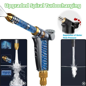 Multiple spray patterns from shower to jet for various tasks.