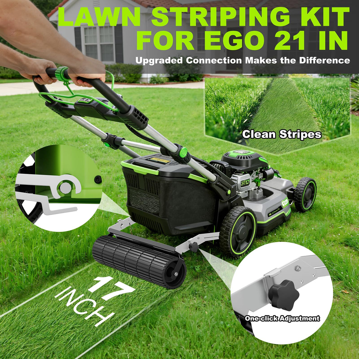HLXDV d-ring mount system secures stable striping for consistent results.