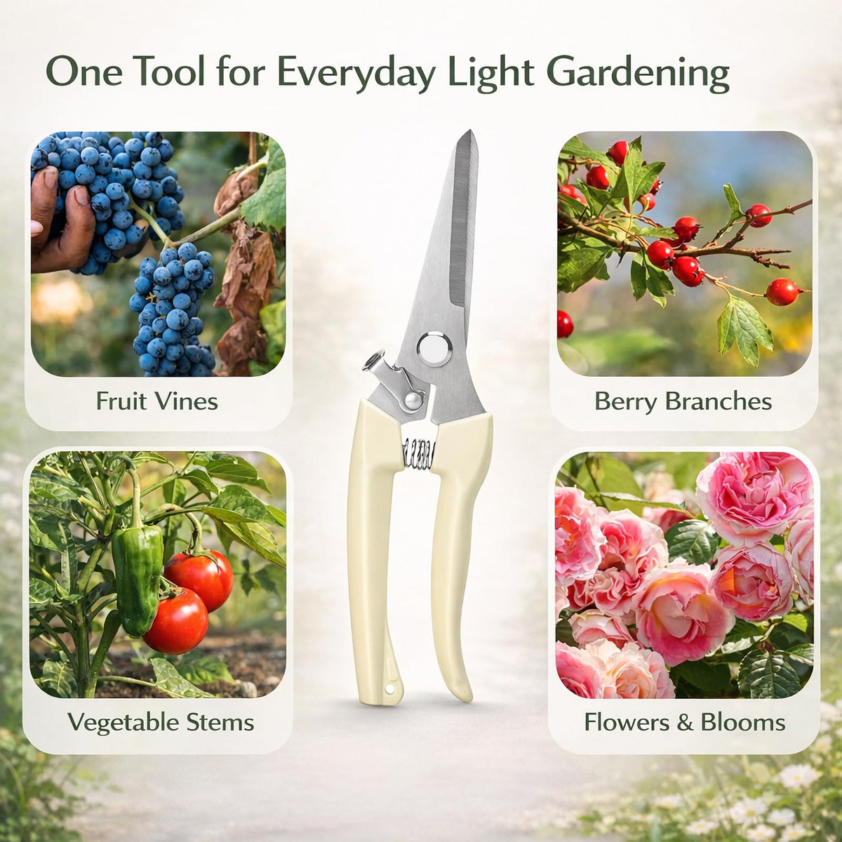 Hmaczoe pruning shears compact pack ready for handy gardening.