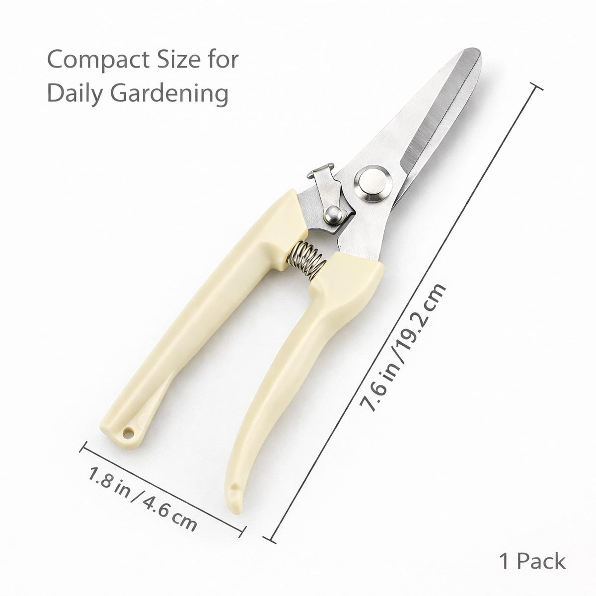 Hmaczoe pruning shears with ergonomic handle shown in hand for comfort.