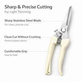 Hmaczoe pruning shears safety lock engaged for safe storage.