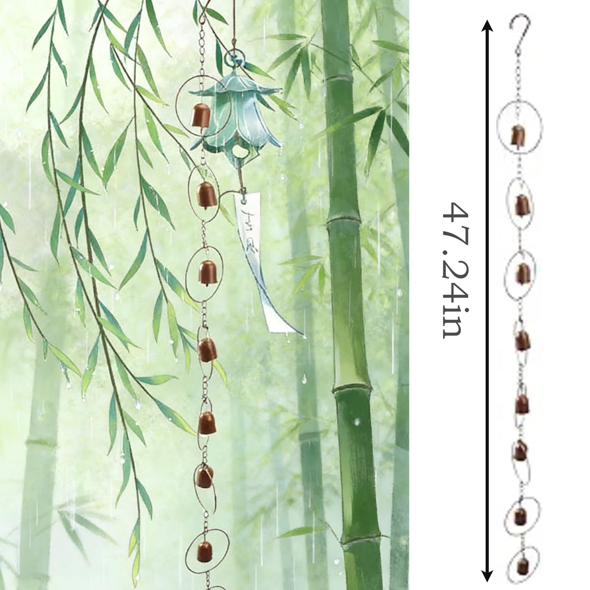 HMDIUM decorative rain chains enhance gardens, patios, courtyards, balconies, and entryways.