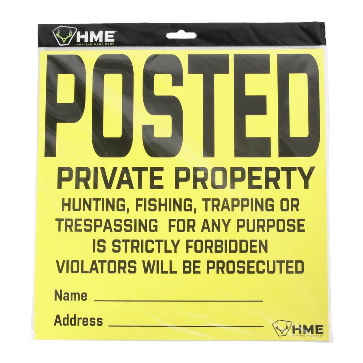 HME 12-sheets pack ready to cover multiple property boundaries