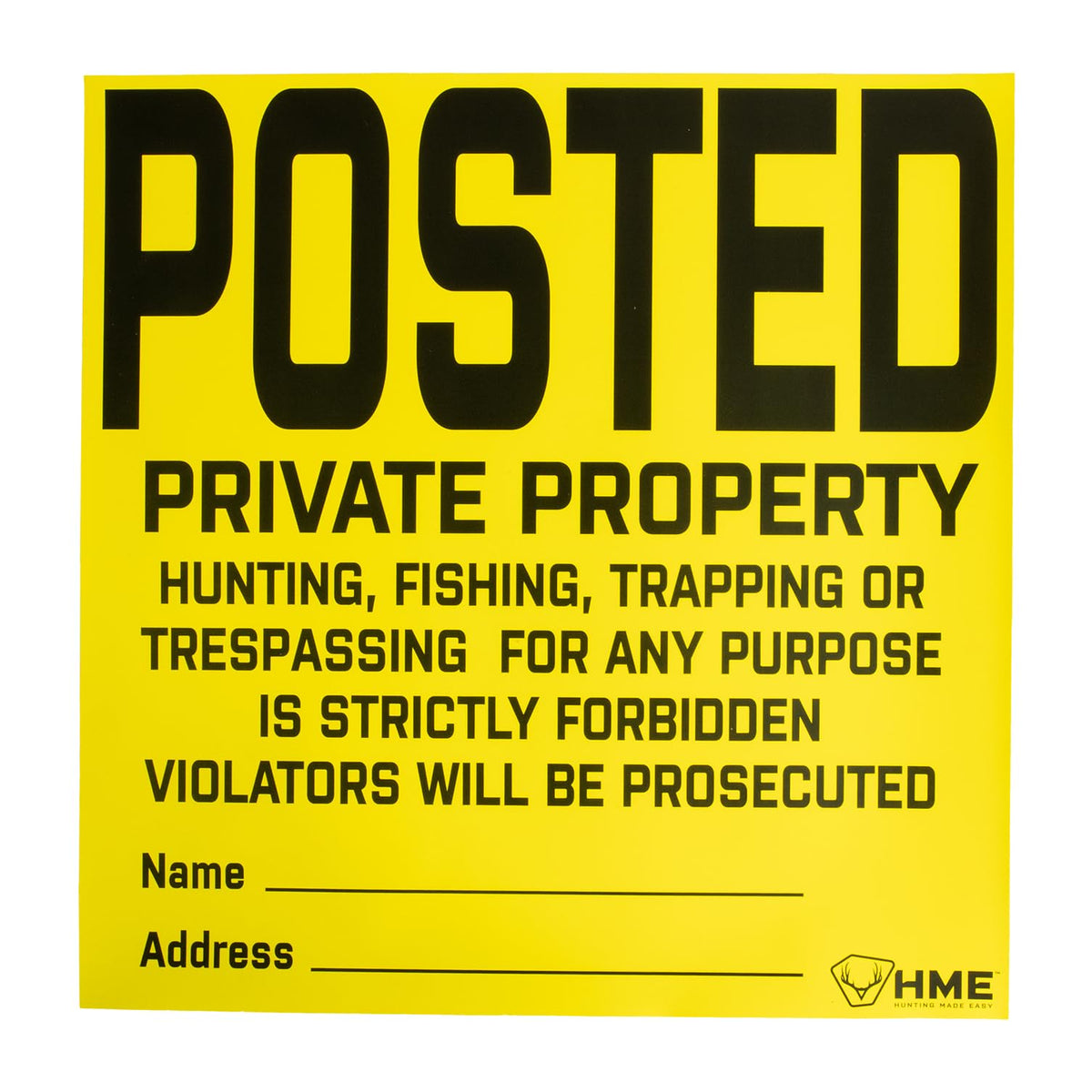 HME no-tear vinyl close-up showing durable outdoor sign material