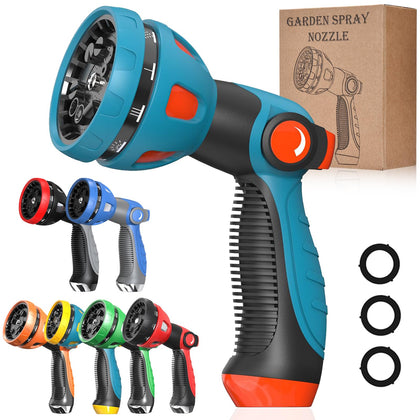 HmiL-U garden nozzle with metal body for durable watering and cleaning tasks.
