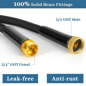 HmiL-U triple-layer anti-kink hose with woven exterior for abrasion resistance.