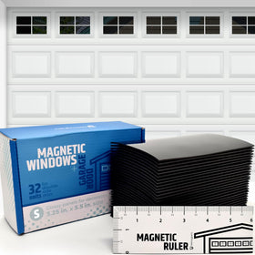 HMmagnets strong glossy garage door windows show secure magnets for a confident hold.