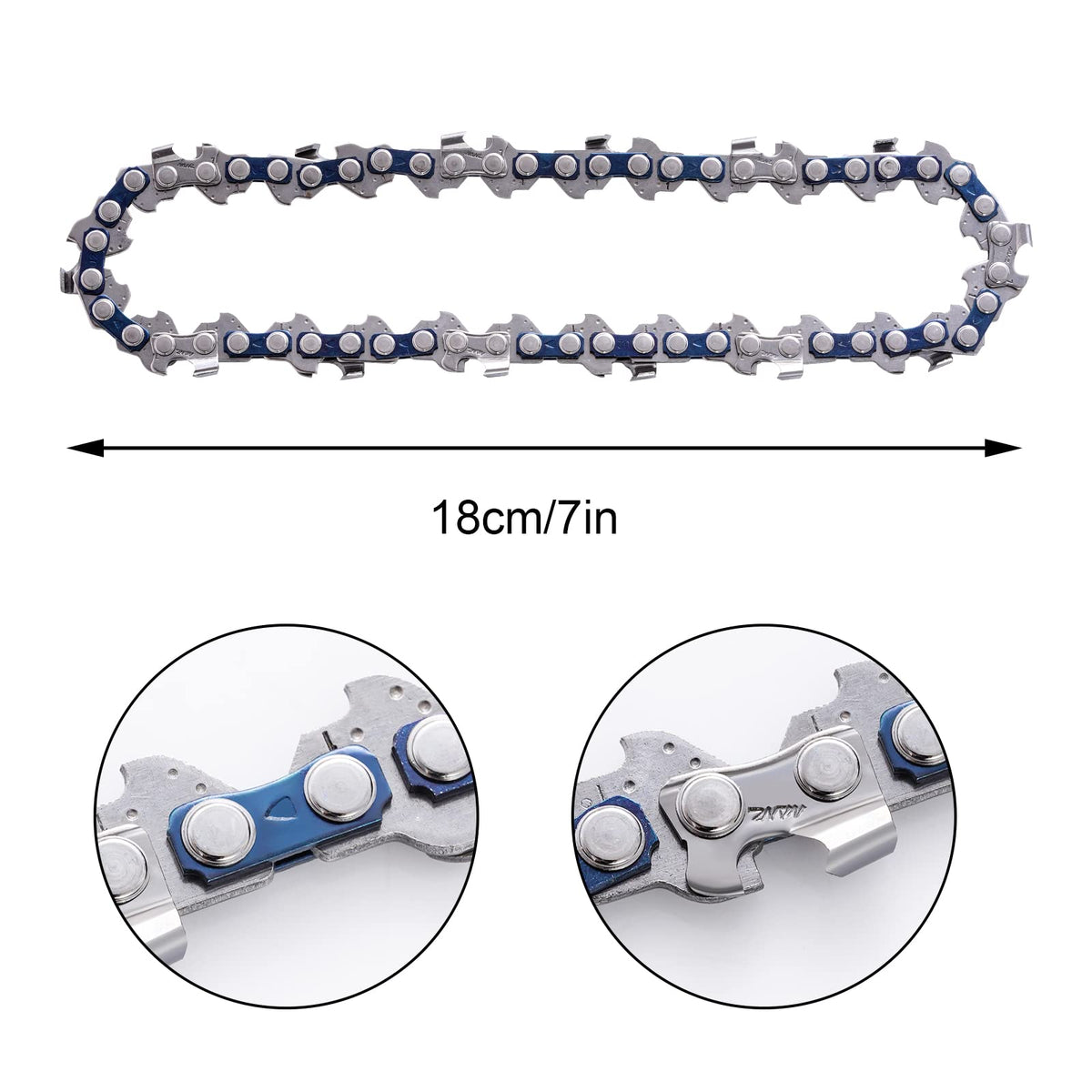 Hmxpls mini chainsaw chain replacement ready for cordless tools