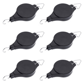 Hmxpls 6-pack plant pulley hanger pack shown for versatile indoor or outdoor use.