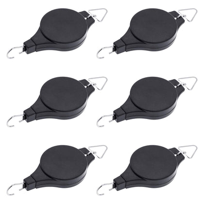 Hmxpls 6-pack plant pulley hanger pack shown for versatile indoor or outdoor use.