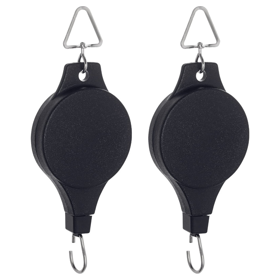 Hmxpls plant pulley retractable hanger assembly with sturdy construction for long-lasting use.