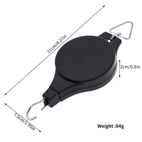 Hmxpls retractable hanger lowers easily for watering at reach.