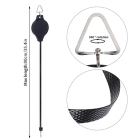 Hmxpls plant pulley raising action keeps baskets at desired height.
