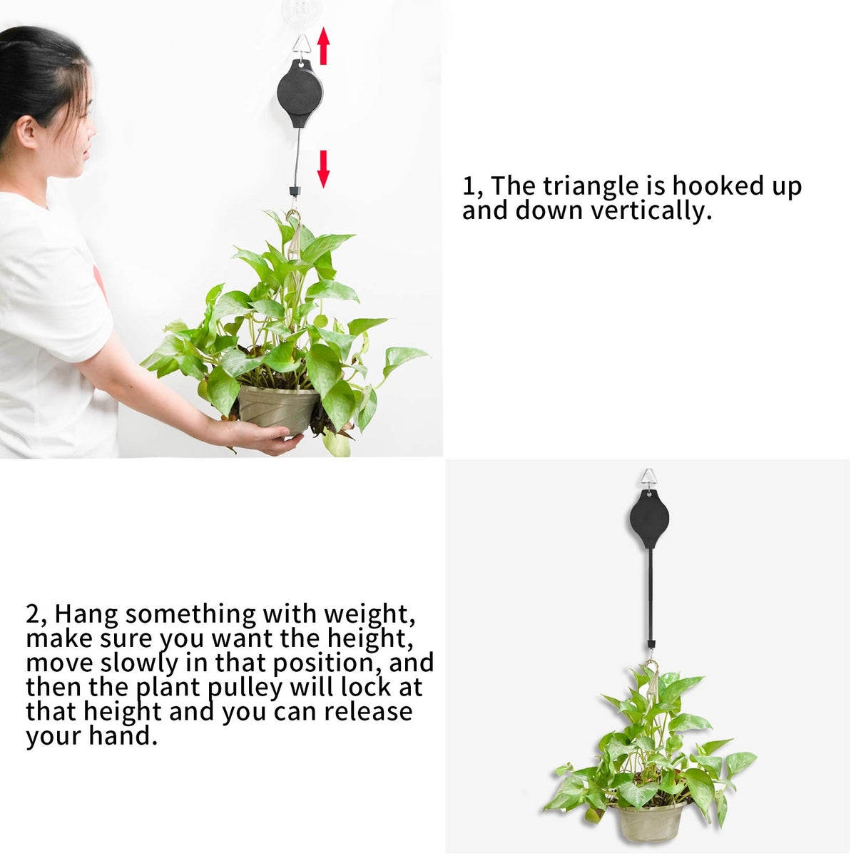 Hmxpls 2-pack in white demonstrates quick setup for multiple plants.