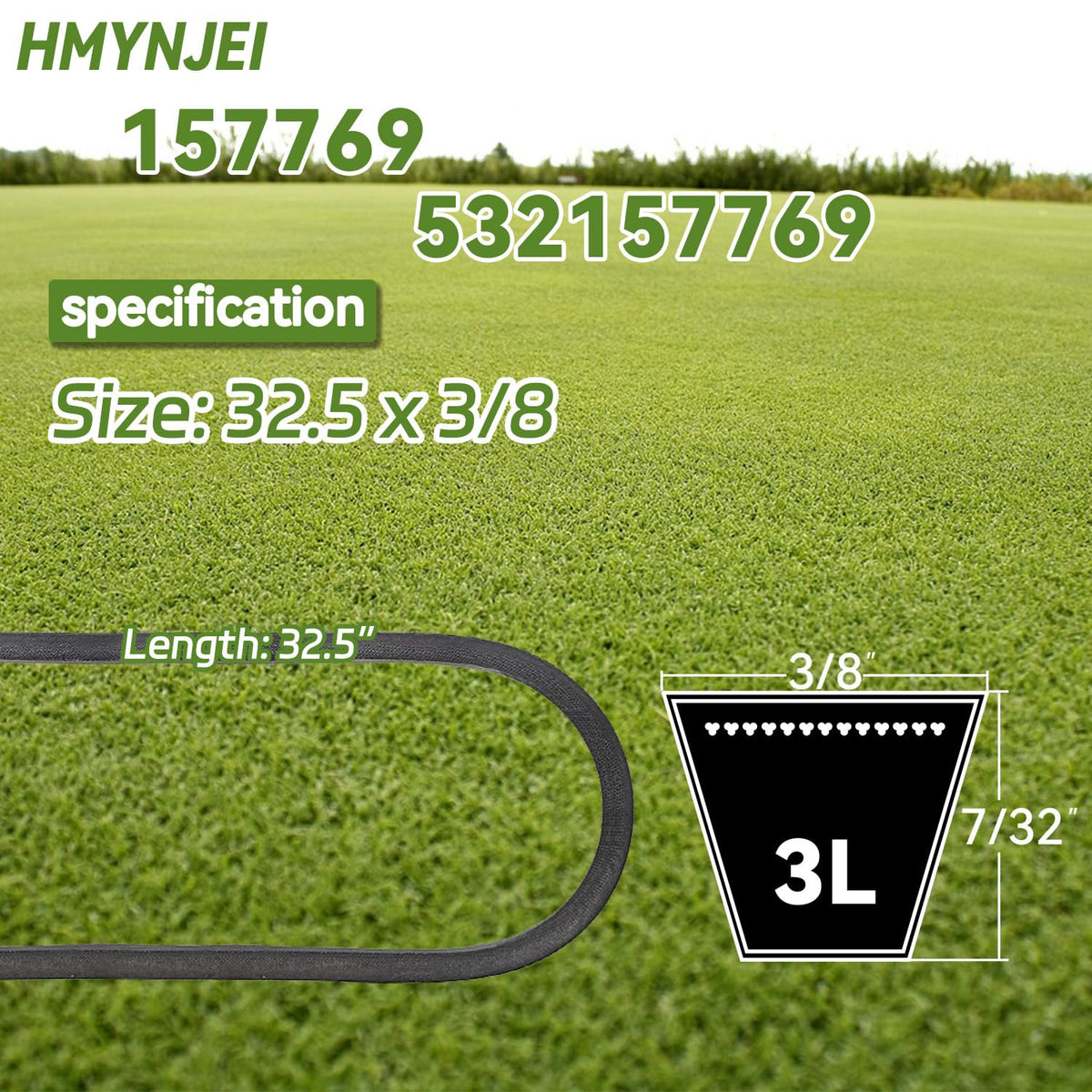 HMYNJEI belt for Husqvarna 56DHS delivers smooth operation.
