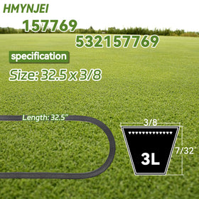 HMYNJEI belt for Husqvarna 56DHS delivers smooth operation.