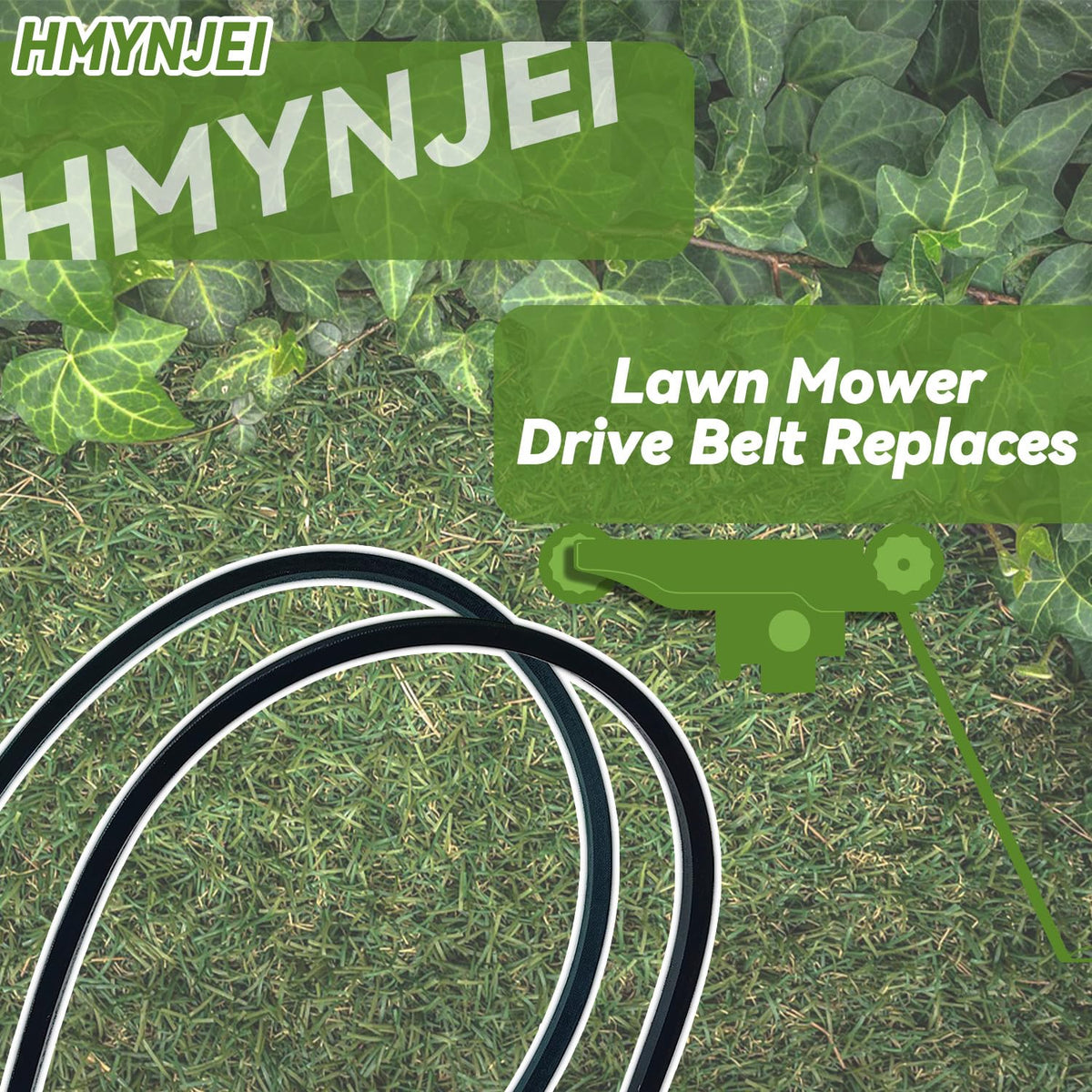 HMYNJEI installation-ready belt ready to replace worn belt.