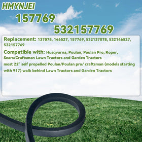HMYNJEI belt compatible with Poulan Pro and Craftsman.