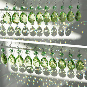 H&D HYALINE & DORA octagonal crystal beads provide window sun-catching glow