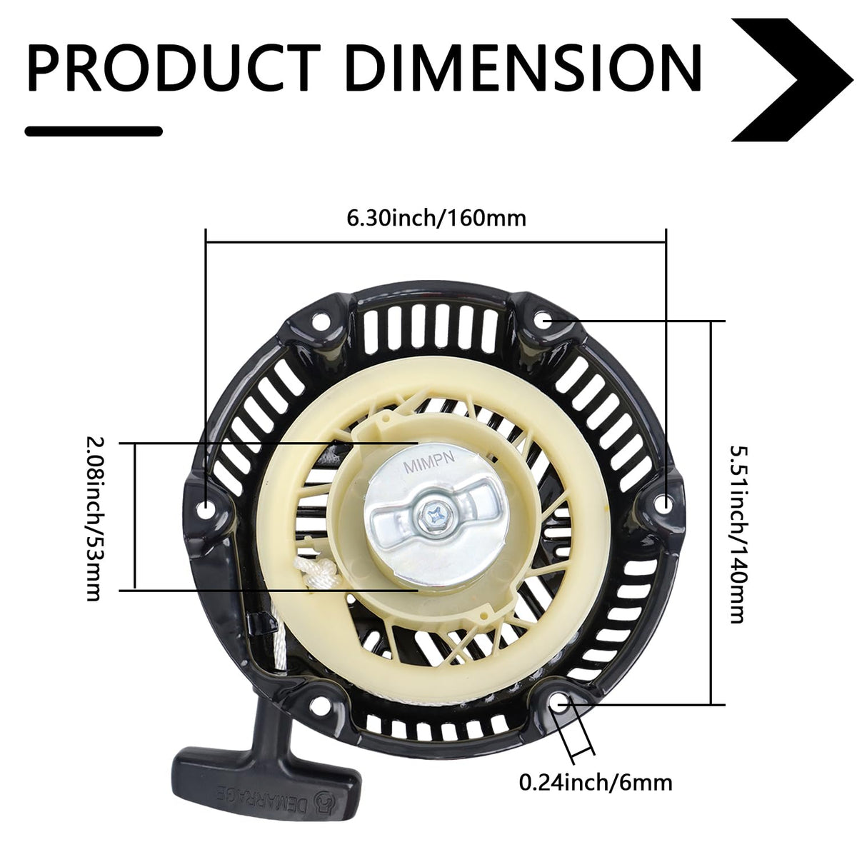 HNeekyr recoil starter replacement supports dependable generator starts.