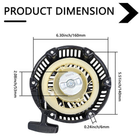 HNeekyr recoil starter replacement supports dependable generator starts.