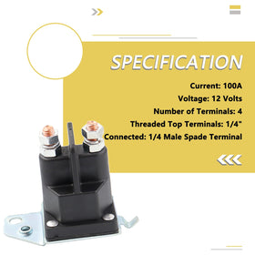 HNeekyr starter solenoid battery connection area, rust-resistant design
