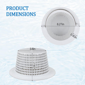 HNF SPX1091C side view highlighting compatibility with Hayward skimmers and debris filtering.
