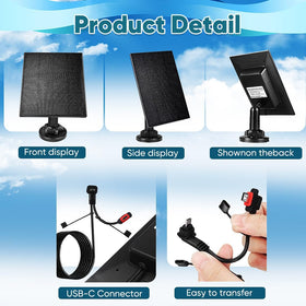 HNncheny compatibility with Blink Outdoor 4 provides solar power for extended operation.